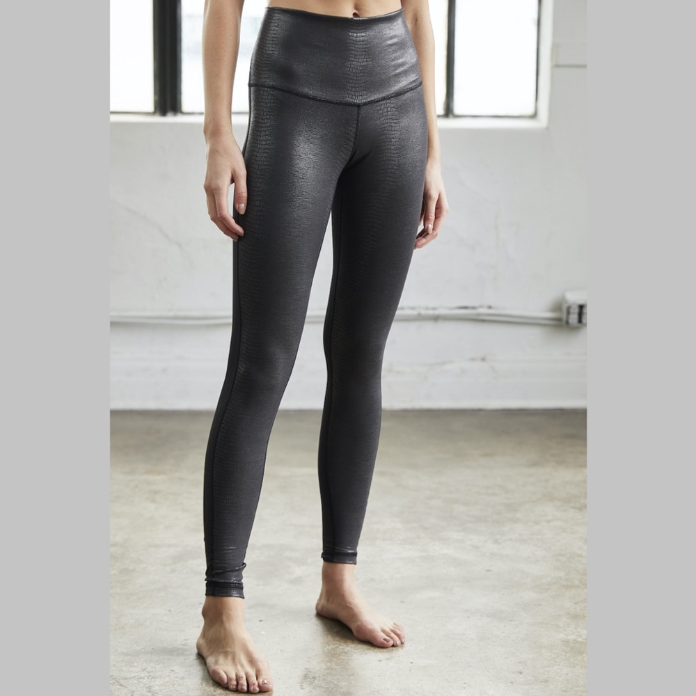 NWT - DYI Black Reptile Shine Leggings - L